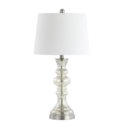 Jaiden Table Lamp, Silver/Ivory