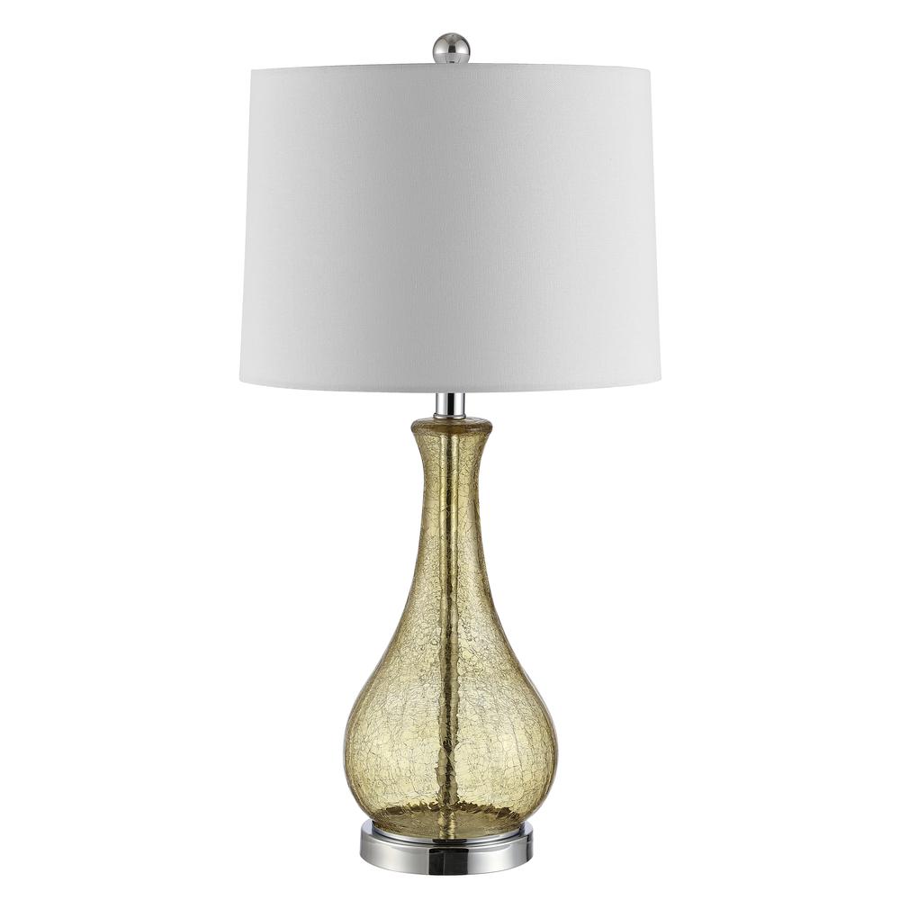 Finnley Table Lamp, Amber Crackle