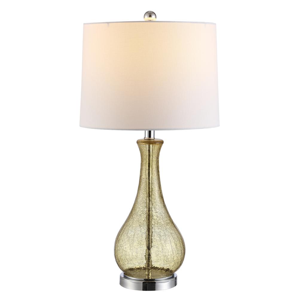 Finnley Table Lamp, Amber Crackle