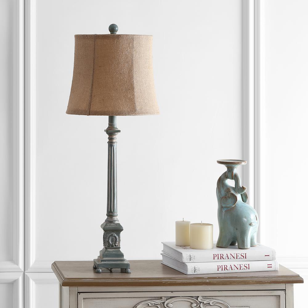 Collin Table Lamp, Antique Blue