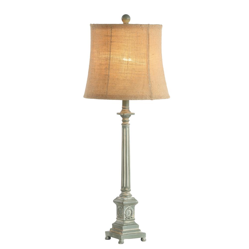 Collin Table Lamp, Antique Blue