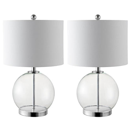 Lonni Table Lamp, Clear/Chrome