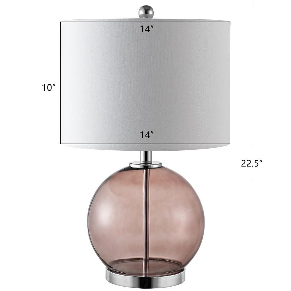 Lonni Table Lamp, Smoked Grey Glass