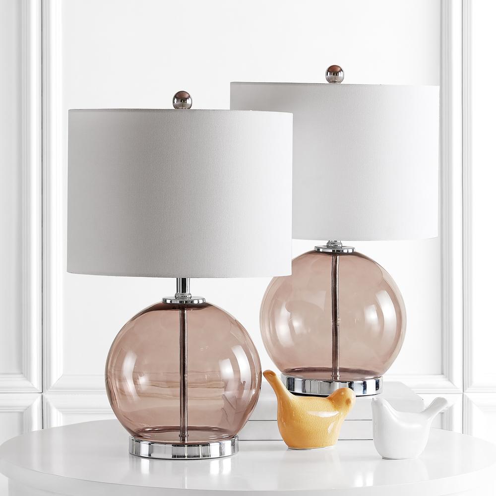 Lonni Table Lamp, Smoked Grey Glass