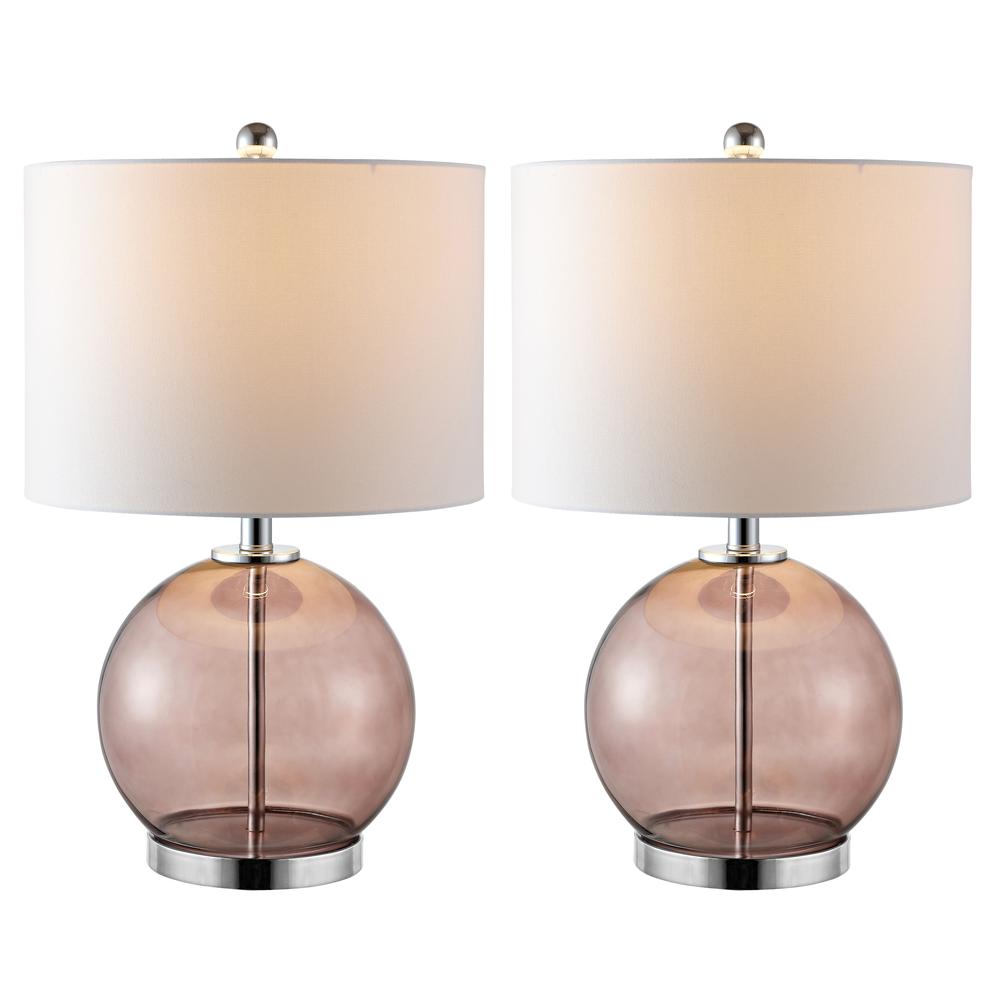 Lonni Table Lamp, Smoked Grey Glass