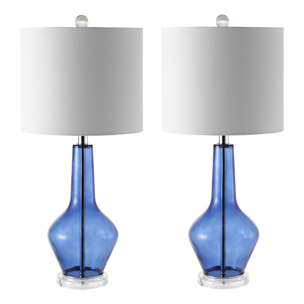 Velor Table Lamp, Blue