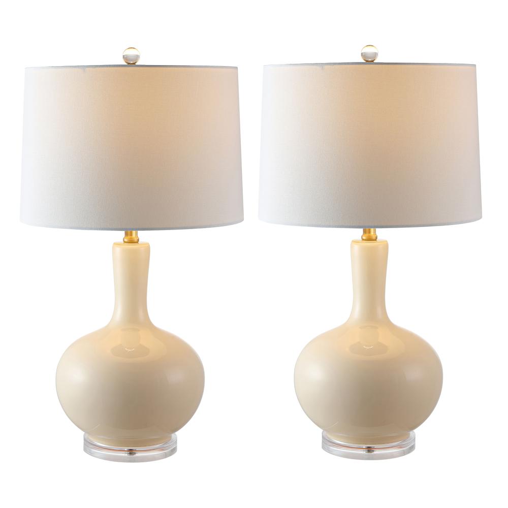 Nilla Table Lamp, Cream/Clear