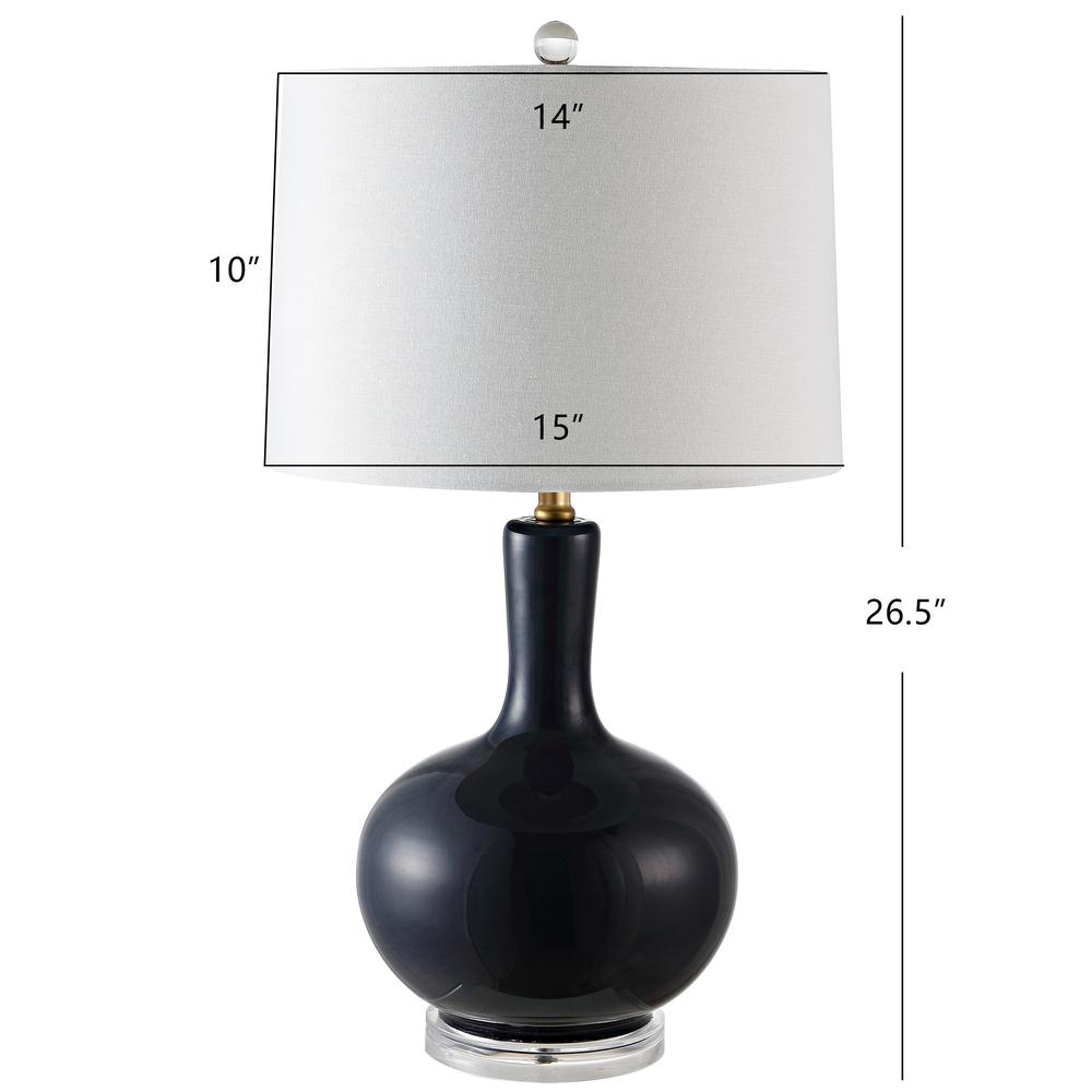 Nilla Table Lamp, Navy/Clear