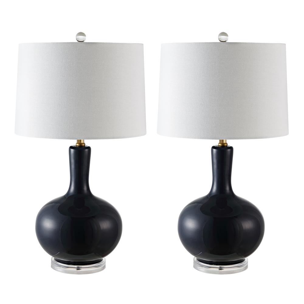 Nilla Table Lamp, Navy/Clear