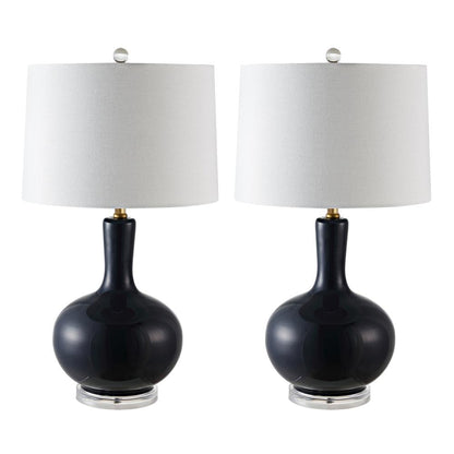 Nilla Table Lamp, Navy/Clear