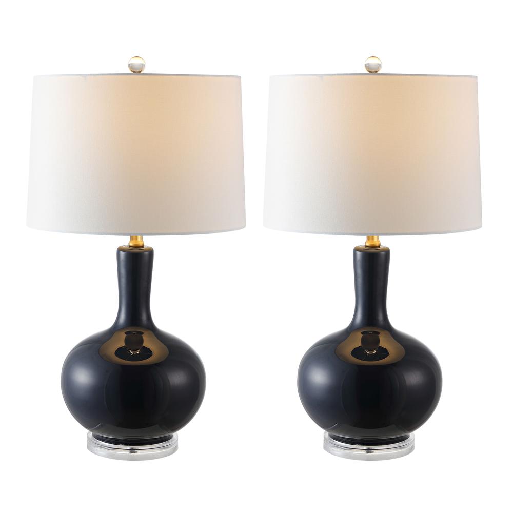 Nilla Table Lamp, Navy/Clear