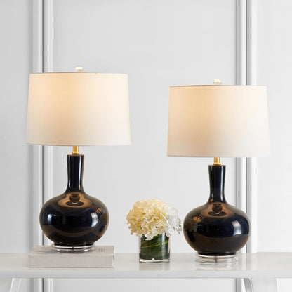 Nilla Table Lamp, Navy/Clear