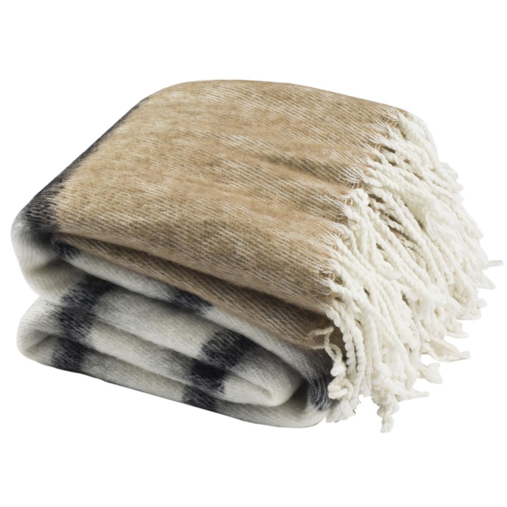 Heidi Throw, Brown/White