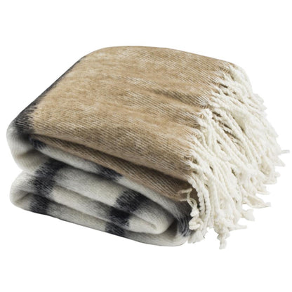 Heidi Throw, Brown/White