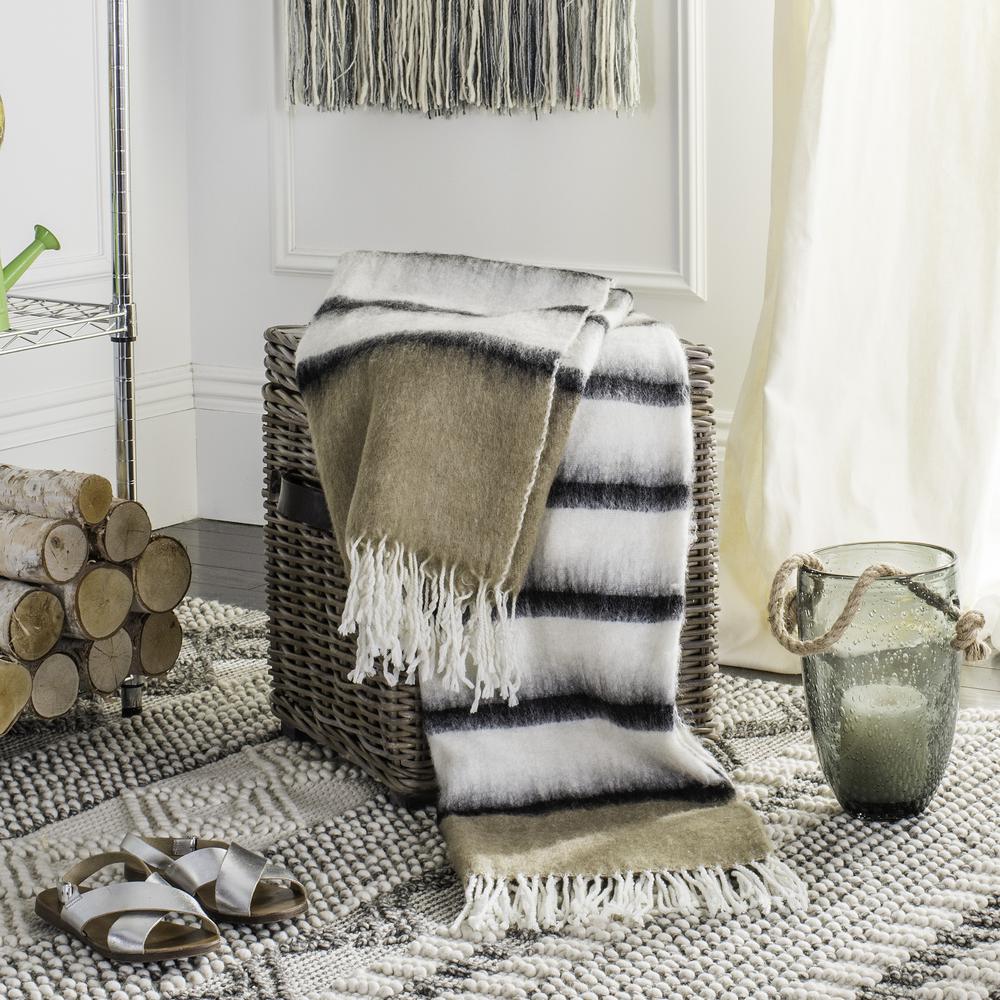 Heidi Throw, Brown/White