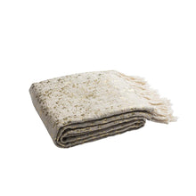 Peppin Metallic Throw, Natural/Gold
