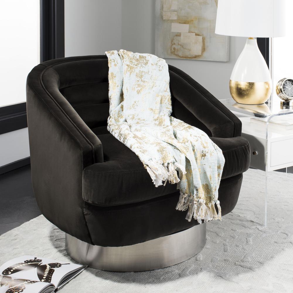 Gemma Metallic Throw, Blue/ Gold