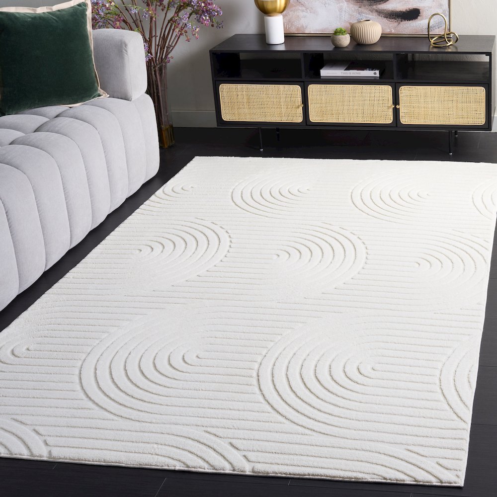 Versailles Nested Arches Washable Rug - Ivory - 6'-0" x 9'-0"