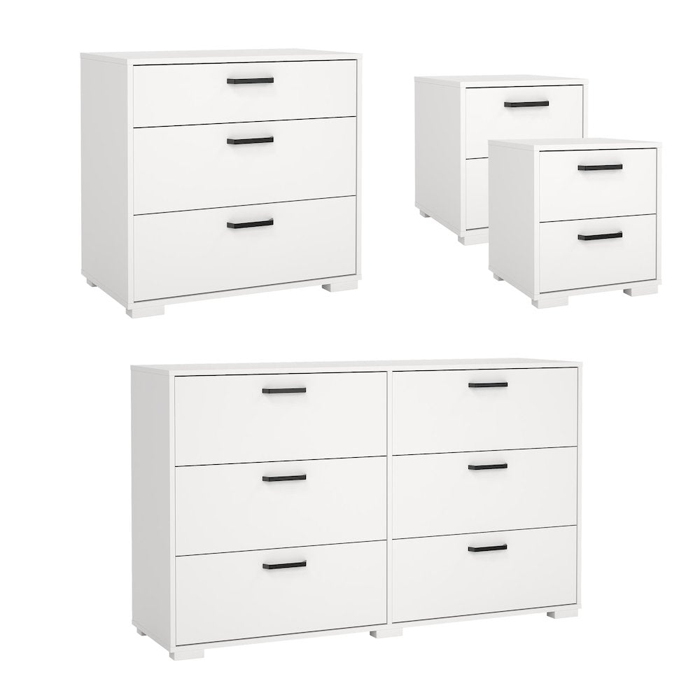 Sofia 4-Piece Bedroom Set, White