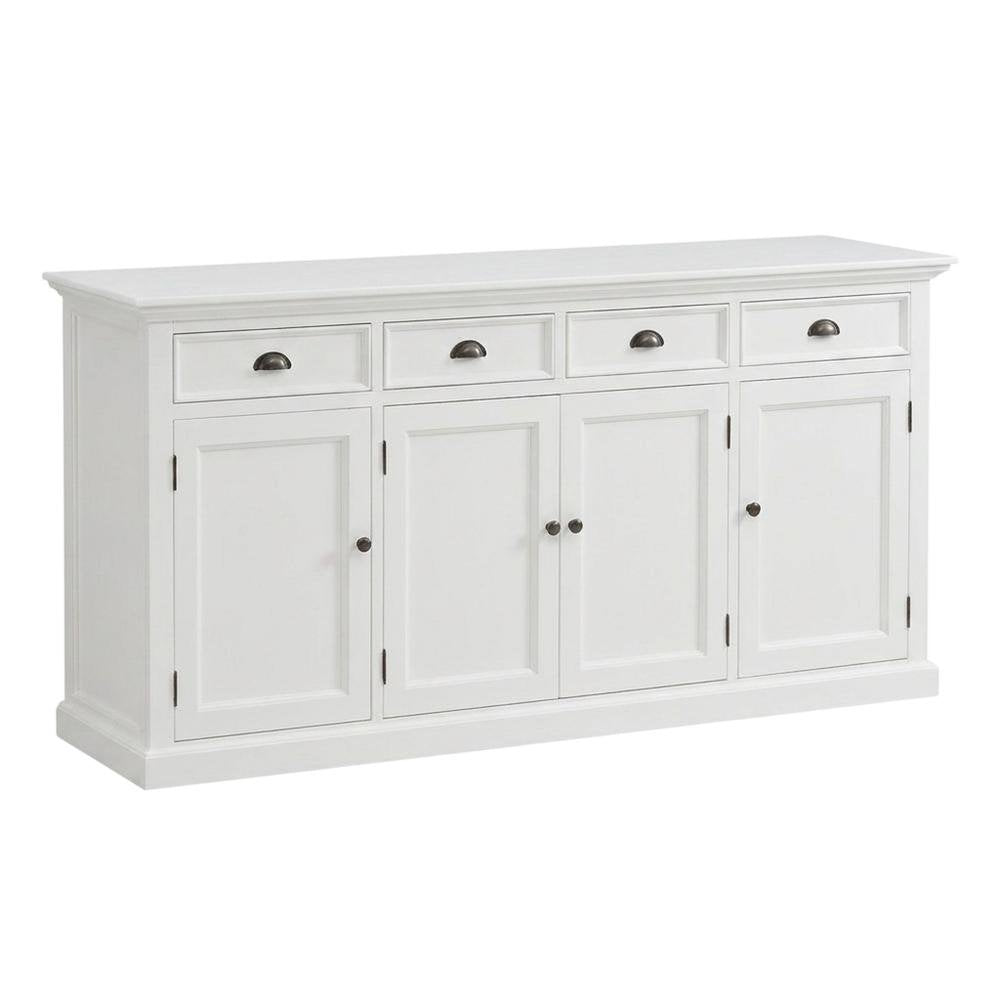 Mahogany Kitchen Buffet with Doors, Drawers, and Shelved Storage for Dining Room