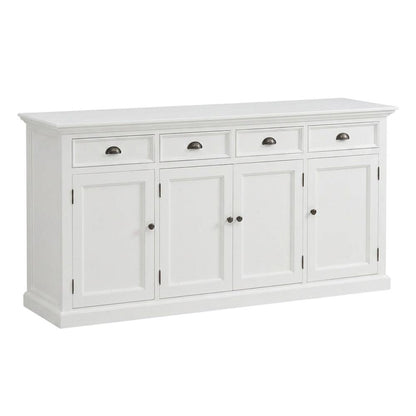 Mahogany Kitchen Buffet with Doors, Drawers, and Shelved Storage for Dining Room