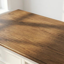 Mahogany Veneer Kitchen Buffet with Five Doors and Three Drawers with Storage
