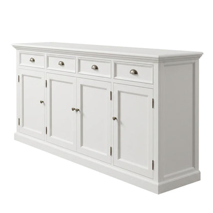 Mahogany Kitchen Buffet with Doors, Drawers, and Shelved Storage for Dining Room