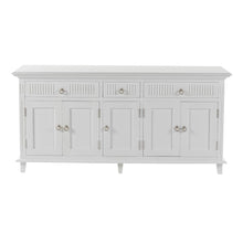 Elegant Grove White Buffet with 5 Doors, Belen Kox