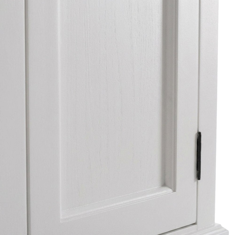 Mahogany Glass-Display Hutch with Bevelled Doors and Antique Brass Hardware