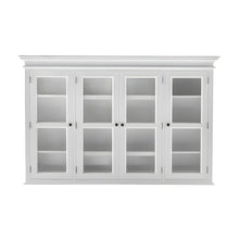Mahogany Dining Hutch with Bevelled Glass Doors, 4 Drawers and Buffet Cabinet