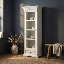 Provence Classic White Glass Cabinet