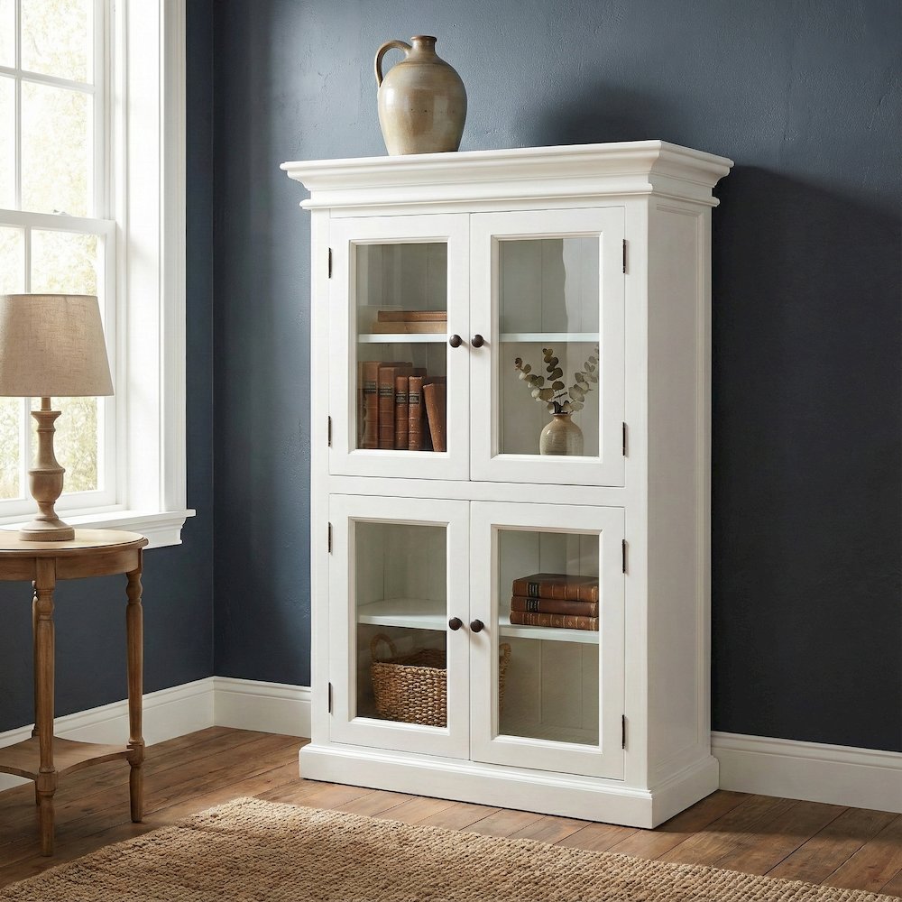 Halifax Classic White 2 Level Pantry