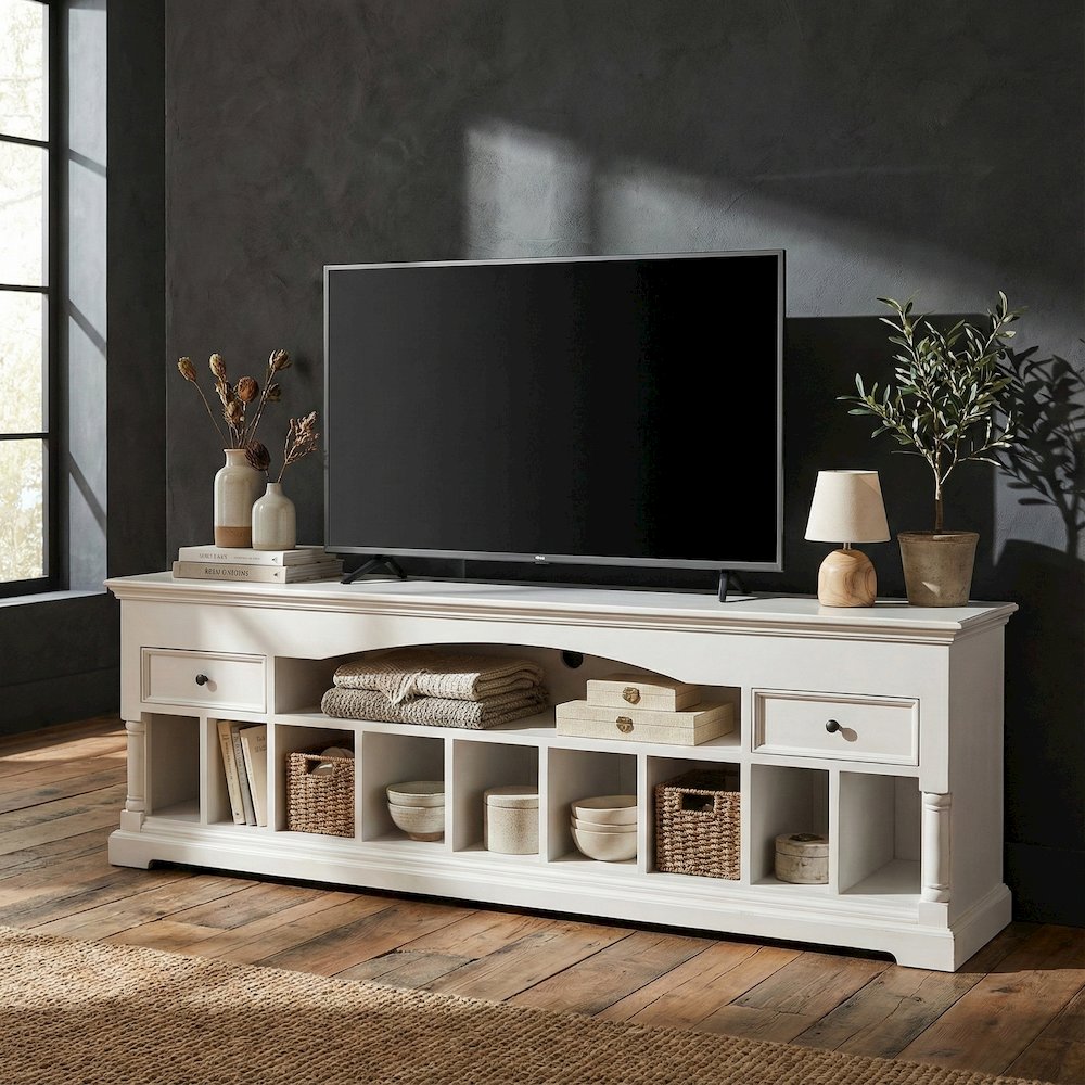 Provence Classic White Media Console