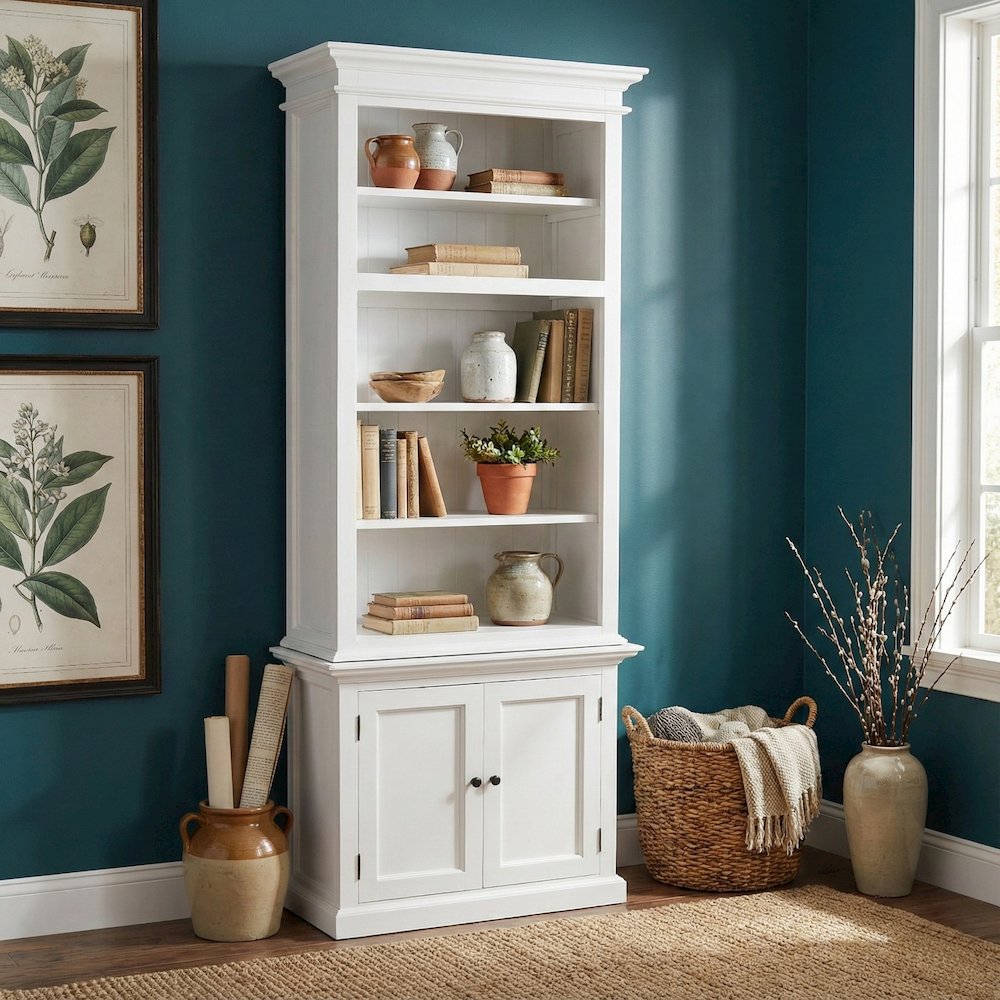 Halifax Classic White Single-Bay Hutch Unit