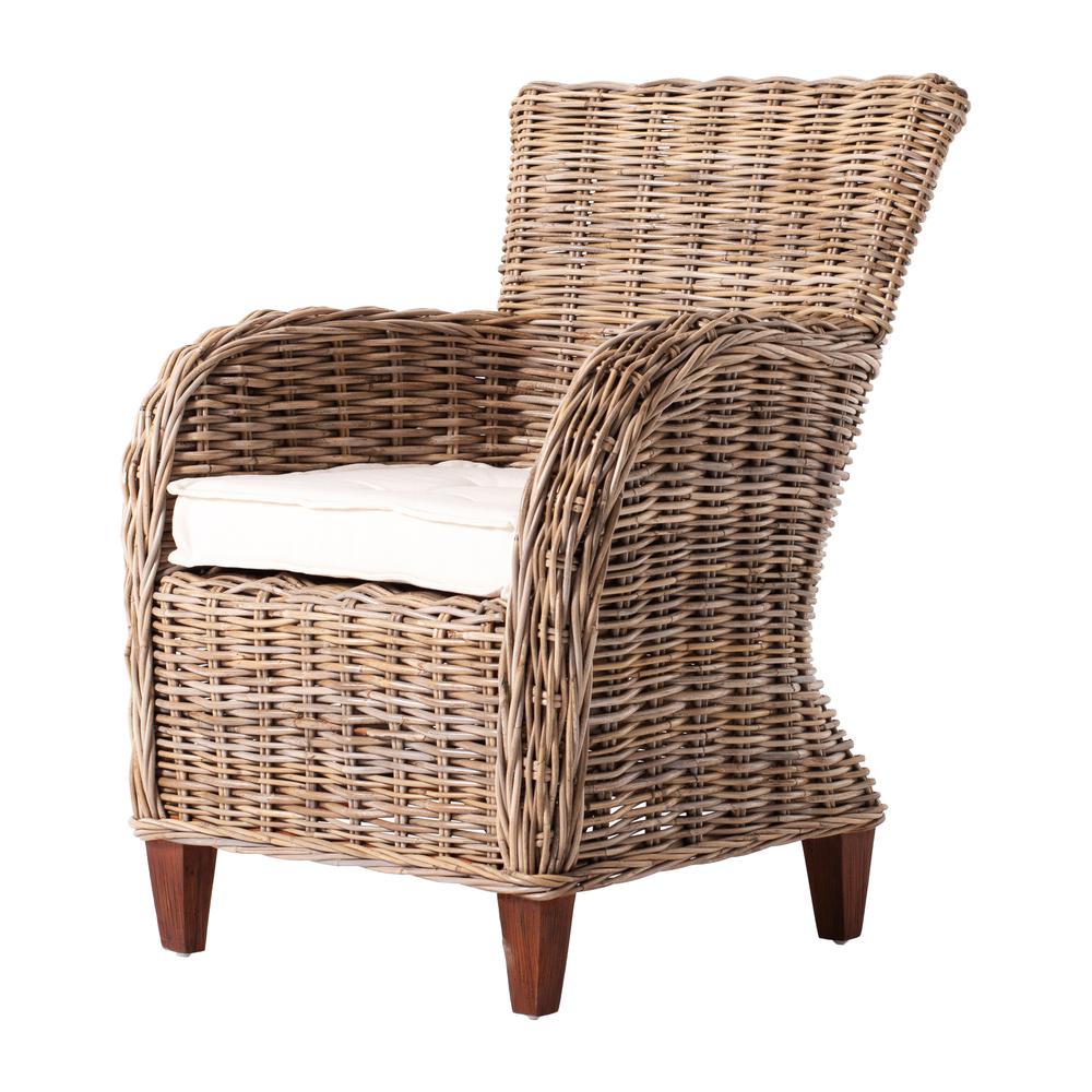 Natural Wicker Baroness Chairs (Set of 2), Belen Kox