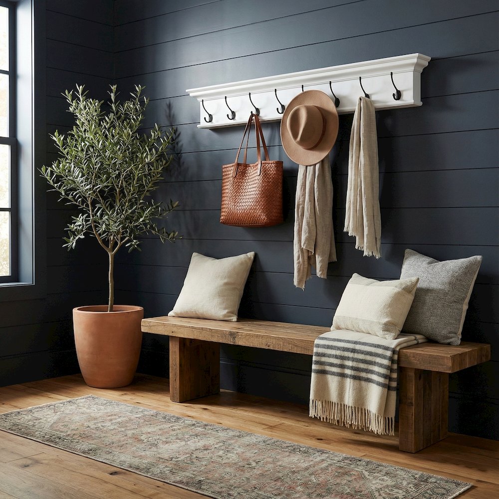Halifax Classic White 8 Hook Coat Rack