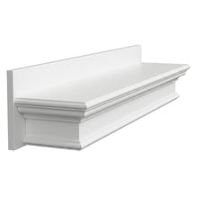 Mahogany and MDF Floating Wall Shelf with French Cleat Mount for Entryway