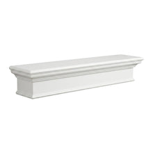 Mahogany and MDF Floating Wall Shelf with French Cleat Mount, Long with Storage