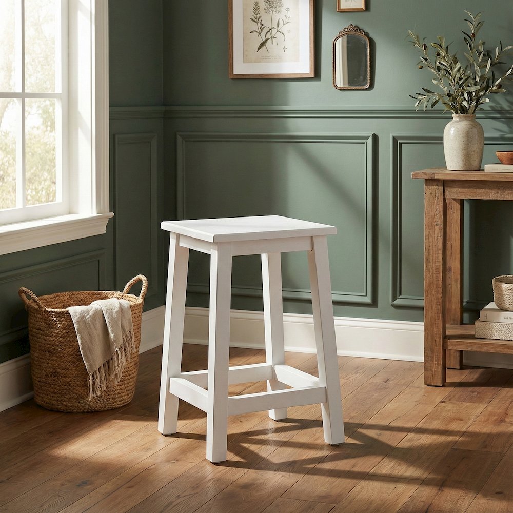 Halifax Classic White Stool
