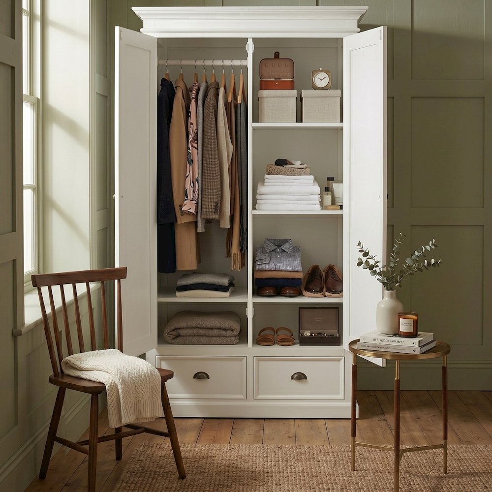 Halifax Classic White Wardrobe
