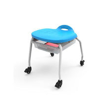 Stackable Classroom Stool with Wheels and Storage