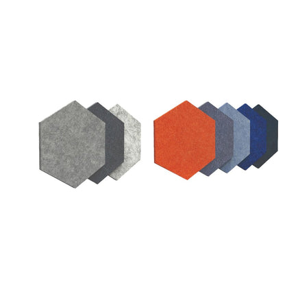 PET Hexagon Storm Blue Color Pack 6pc,2 Thickness, GP-92