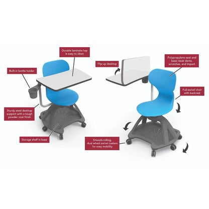 Mobile Tablet Arm Chair