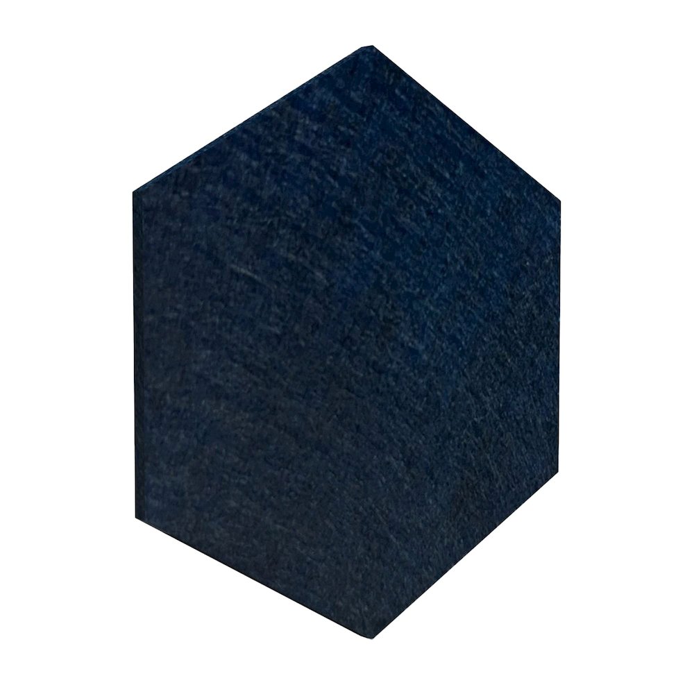PET Hexagon Midnight Blue Color Pack 6pc,2 Thickness, GP-57