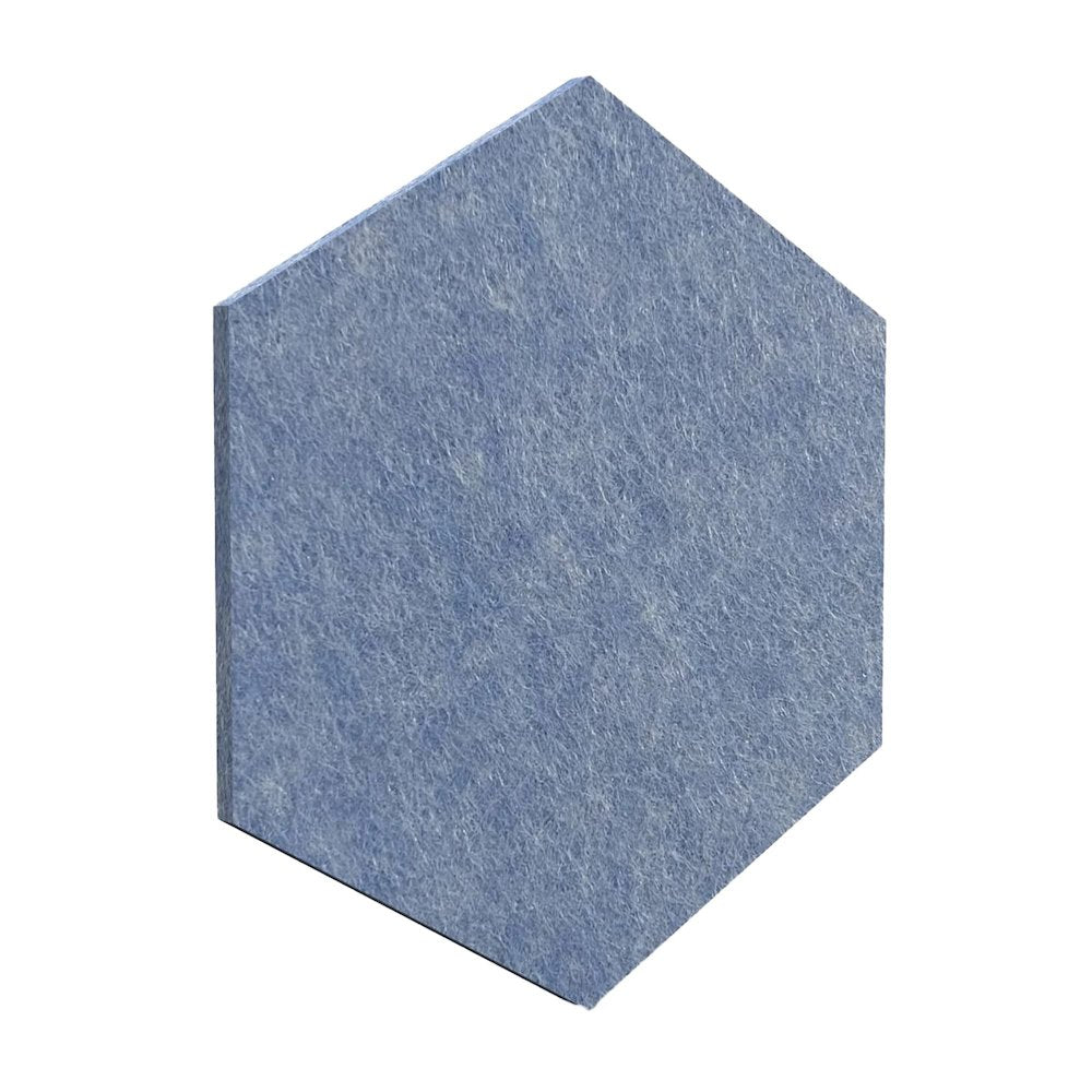 PET Hexagon Light Blue Color Pack 6pc,2 Thickness. GP-05
