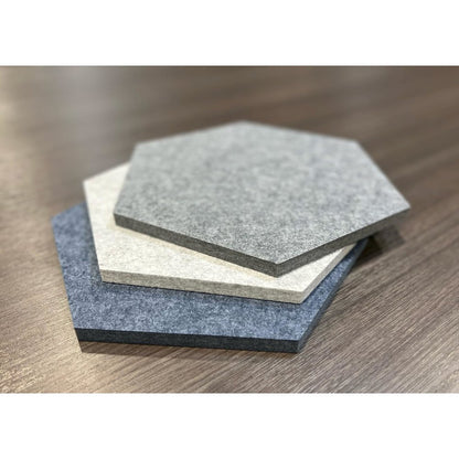 PET Hexagon Ocean Foam Pack 12pc-2 Thickness. 2 Gray 1 Blue