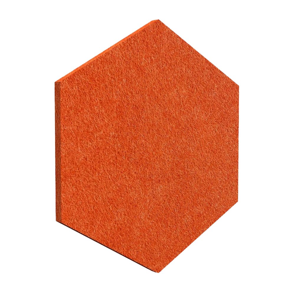PET Hexagon Orange Color Pack 6pc,2 Thickness,GP-06