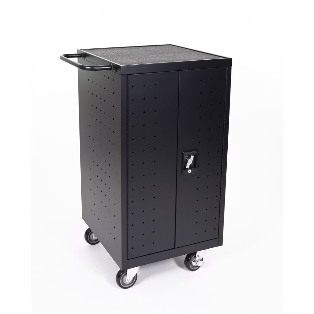 Black 18 Laptop Computer Charging Cart