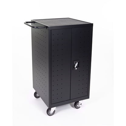 Black 18 Laptop Computer Charging Cart