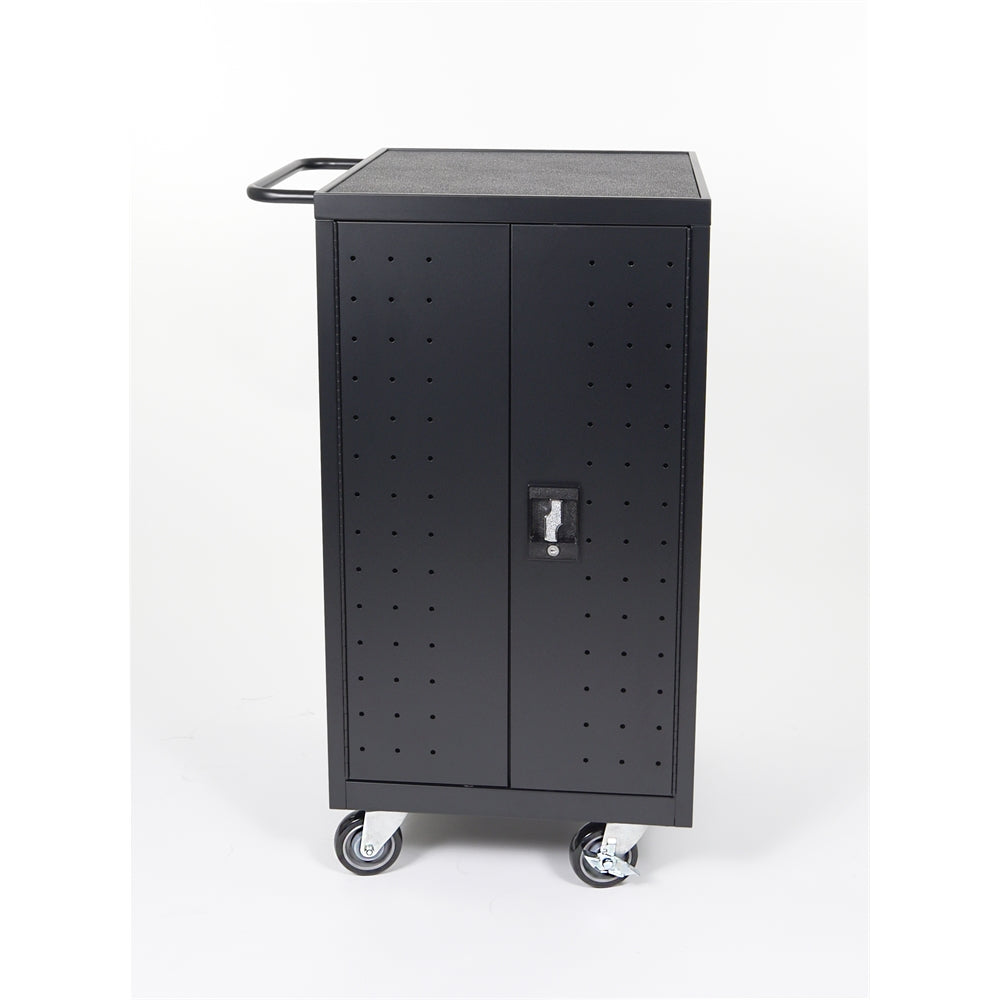 Black 18 Laptop Computer Charging Cart
